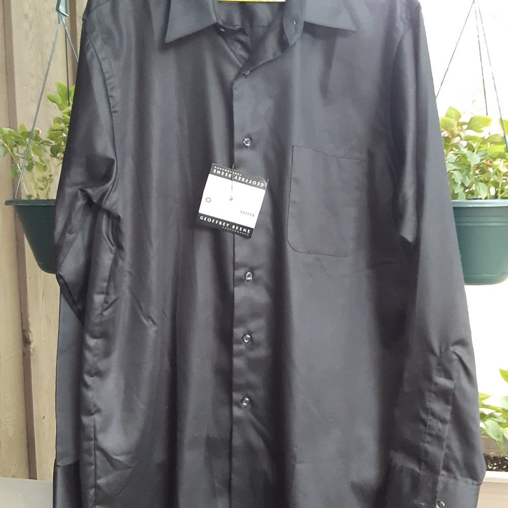 Mens Geoffrey Beene Dress Shirt Large